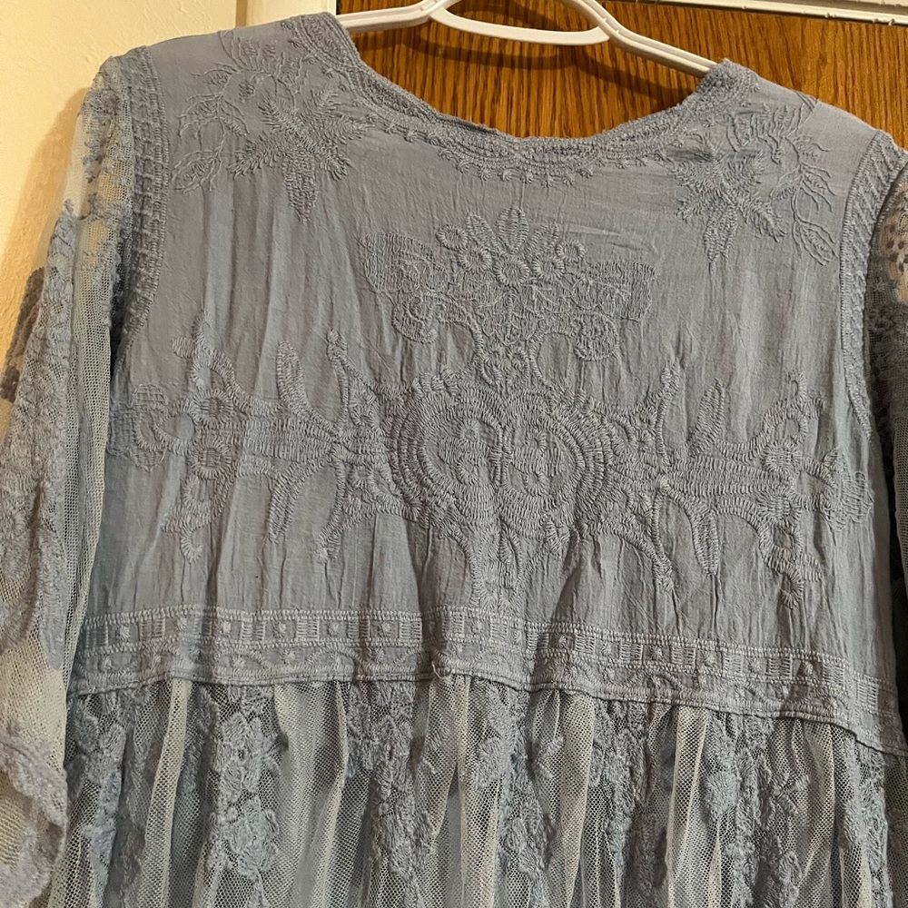 Beautiful Baby Blue Lace Dress